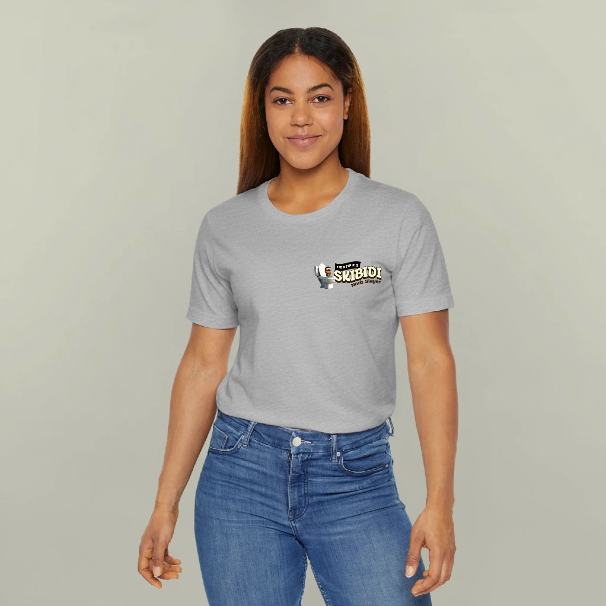 Heather Grey - Unisex Jersey Short Sleeve Tee