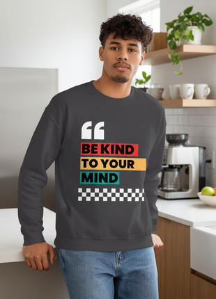 Be Kind Colorful Motivational Crewneck Sweatshirt