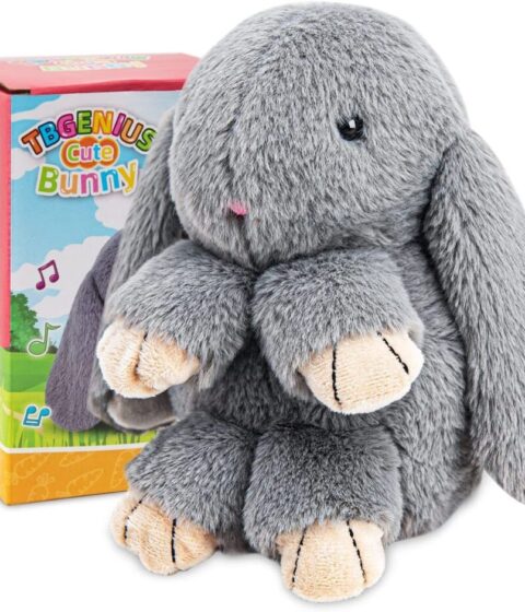 Talking Bunny Toys For Kids, Repeats What You Say, Interactive Stuffed Plush Animal Talking Toy, Singing, Dancing And Shaking For Girls Boys