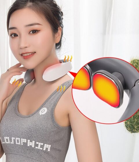 Neck Massager Head Relax Muscle Vibration Massage USB Charging Electric Therapy Cervical Relief Pain Health Care Tool