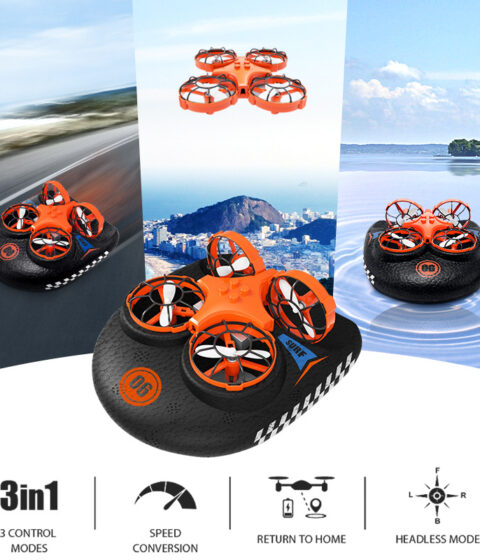 RC Boat Four-Axis Hovercraft Mini Drone