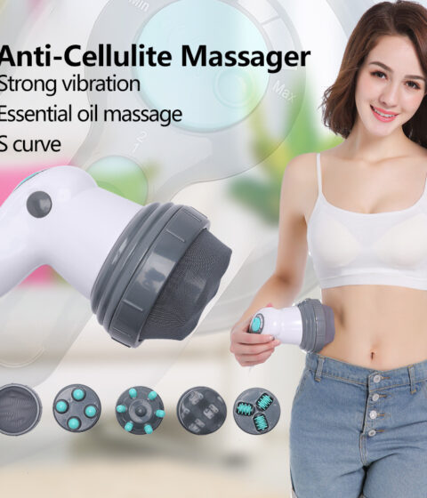 Electric Noiseless Vibration Full Body Massager Slimming Kneading Massage Roller For Waist Losing Weight