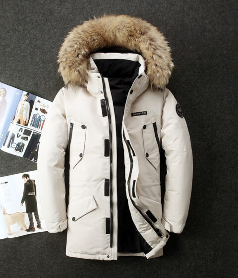 Hooded Fur Collar Warm Coat