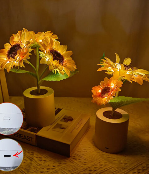 Rechargeable Sunflower Led Simulation Lamp