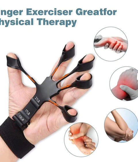 Silicone Grip Device Stretcher Finger Gripper Strength Trainer Strengthen Rehabilitation Training