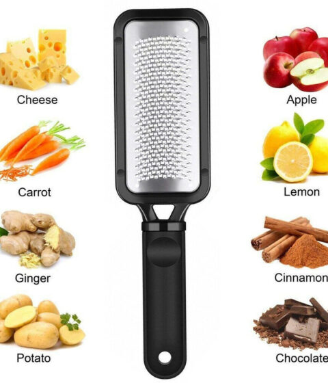 Handheld Cheese Grater Lemon Zester Ginger Fine Shredder Scraper Rasp File Tool